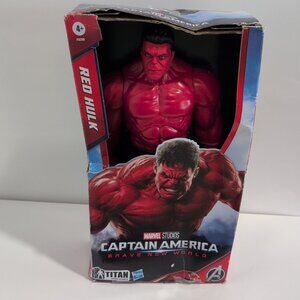 NIB Marvel Captain America Brave New World 12" RED HULK Titan Hero Damaged Box